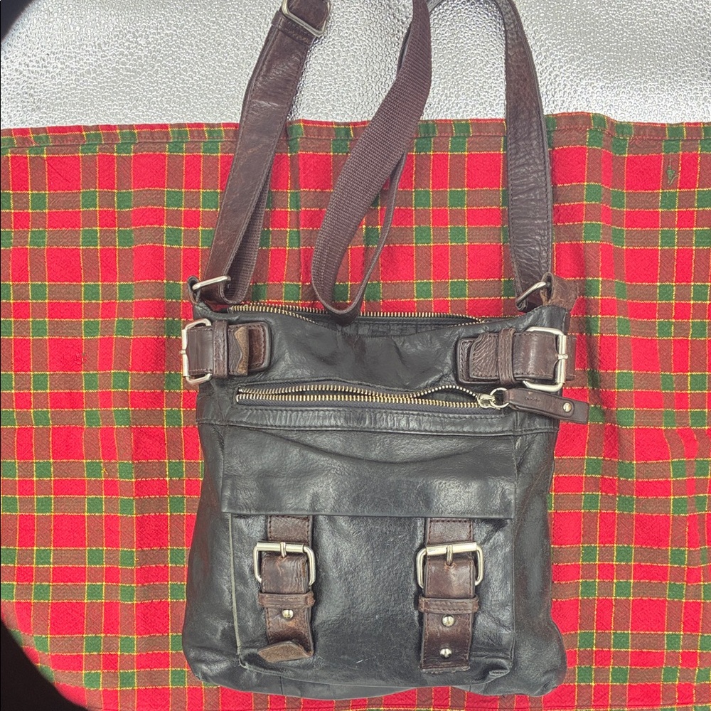 Danier Women’s Leather Crossbody Bag - Dark Brown
